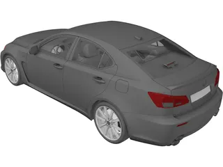 Lexus IS-F 3D Model