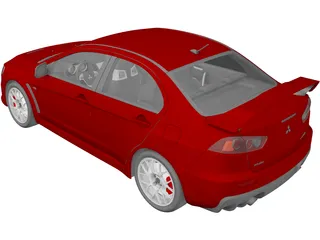 Mitsubishi Lancer Evo X 3D Model