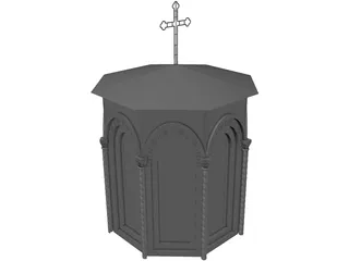 Church Tower 3D Model