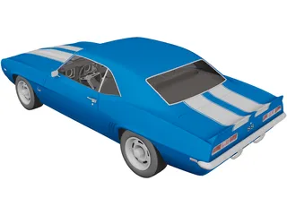 Chevrolet Camaro SS (1969) 3D Model