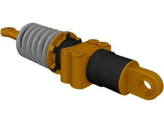 Formula Renault 3.5 Rear Suspension Damper 3D Model