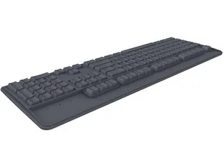 HP Keyboard 3D Model