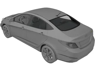 Hyundai Solaris 3D Model