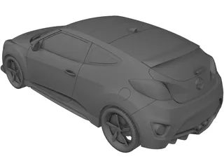 Hyundai Veloster (2011) 3D Model