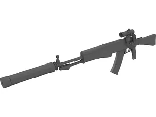 AN-94 3D Model