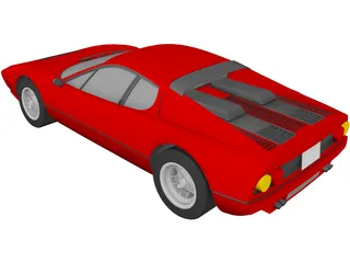 Ferrari 512BB Berlinetta Boxer 3D Model