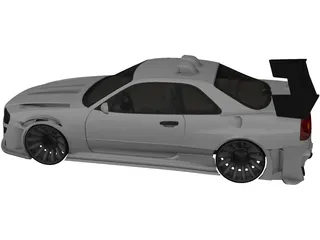 Nissan Skyline GTR [Tuned] 3D Model