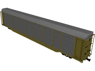 Railroad AutoCarrier 3D Model