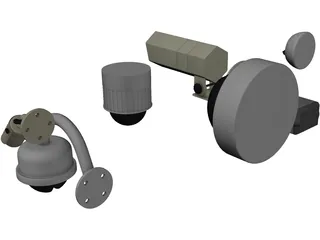 Security Cameras Set 3D Model
