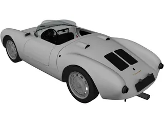 Porsche 550A Spyder (1956) 3D Model