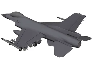 F-16 Fighting Falcon 3D Model