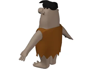 Fred Flintstone 3D Model