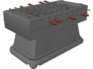 Foosball Table 3D Model