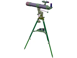 Bresser R-80 Telescope 3D Model