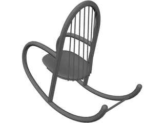 Chair Rocker 3D Model