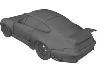 Porsche 911 993 (2001) 3D Model