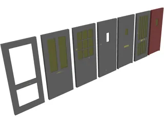 Door Collection 3D Model