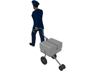 Postman 3D Model