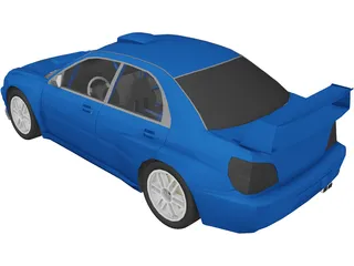 Subaru Impreza WRX STi WRC (2001) 3D Model