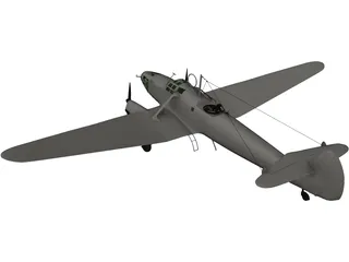 Focke-Wulf Fw 58B 3D Model