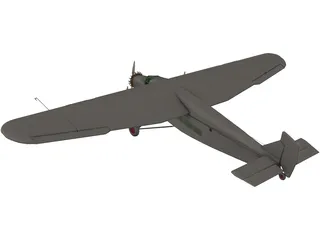 Ford A5 Trimotor 3D Model