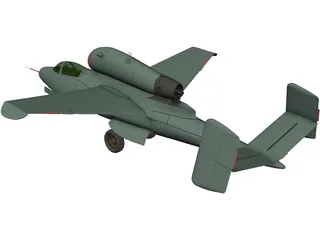 Heinkel He 162 A-2 Salamander 3D Model