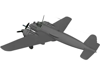 Henschel Hs 129 B 3D Model