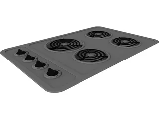 Stove Top 3D Model