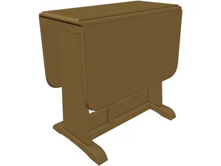 Table Folding 3D Model