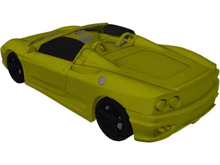 Ferrari 360 Spyder (2000) 3D Model