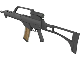 H&K G36K 3D Model