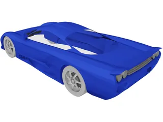 Saleen S7 (2001) 3D Model