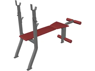 Weight Bench 3D Model