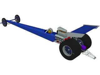 Dragster 3D Model