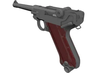 Luger P08 3D Model