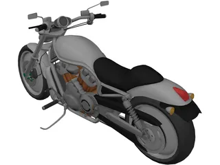 Harley-Davidson V-Rod 3D Model