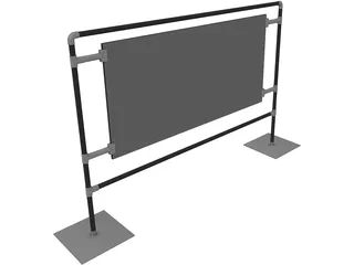 Graphics Display Panel 3D Model