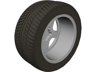 Wheel Chevrolet Corvette 3D Model