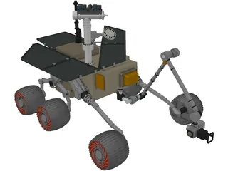 Athena Mars Rover 3D Model