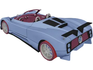 Pagani Zonda 3D Model