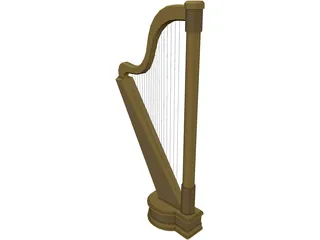 Harp 3D Model