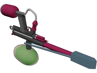 Paintball Marker/Gun 3D Model