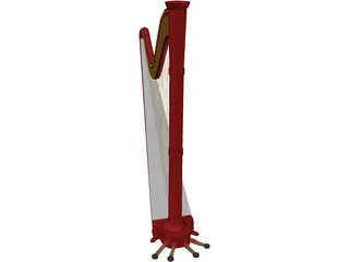 Harp 3D Model