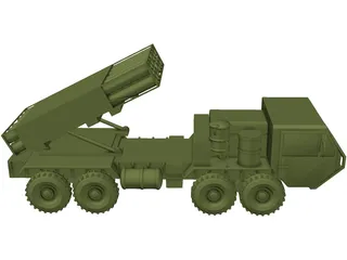 US HIMARS MLRS [+M977 Hemmt] 3D Model