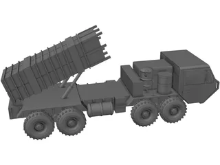 MIM-101 Patriot Mounted 3D Model