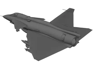 SAAB AJ-37 Viggen 3D Model