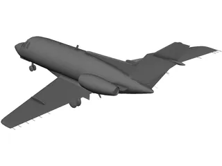 British Aerospace BAe 125 3D Model