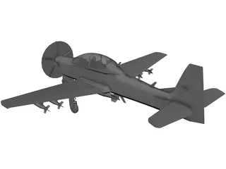 Embraer EMB 314 Super Tucano 3D Model