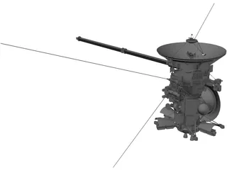 Cassini Orbiter NASA Probe 3D Model