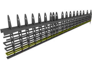 Aircraft Wing Structure 3D Model